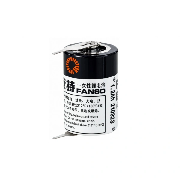 Fanso ER14250H 1/2AA 3.6V 1200mAh Li-SOCl2 2 Pinli Lityum Pil