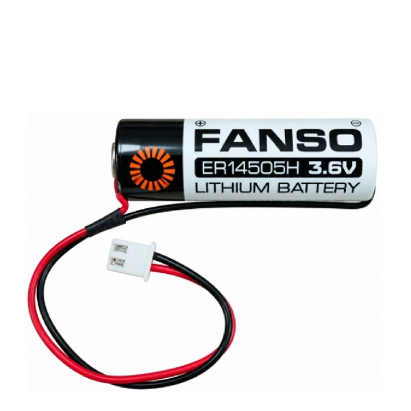 Fanso ER14505H 3.6V 2600mAh Li-SOCl2 Lityum Pil – JST-XH 2.54 Kablolu Konnektörlü