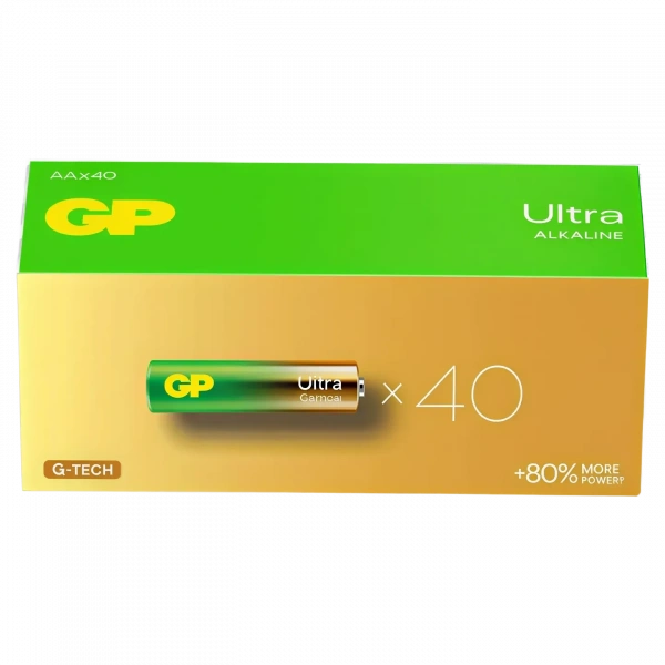 GP 15AU-2MTPB40 G-Tech LR6 Ultra Alkalin AA Kalem Pil 40lı Paket