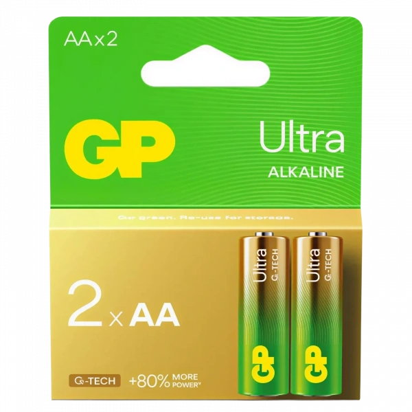 GP 15AU-2U2 G-Tech LR6 Ultra Alkalin AA Kalem Pil 2li Paket