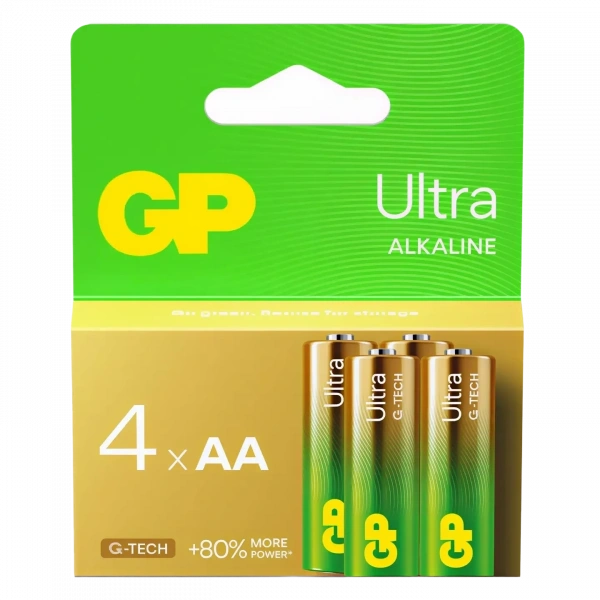 GP 15AU-2U4 G-Tech LR6 Ultra Alkalin AA Kalem Pil 4lü Paket