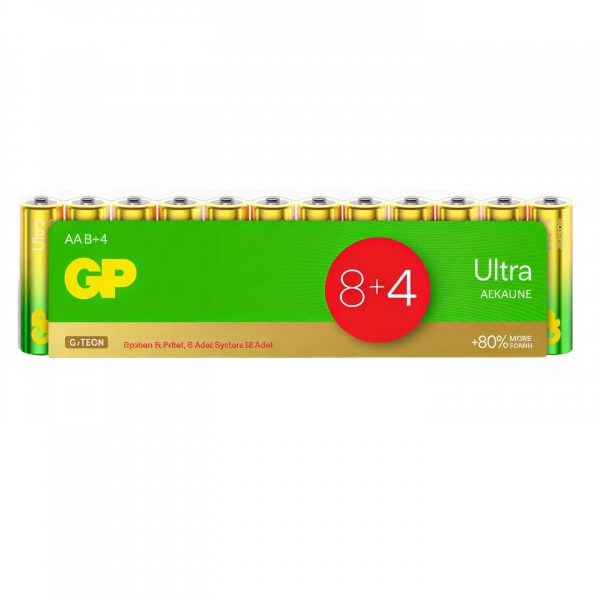 GP 15AU-S12 G-Tech LR6 Ultra Alkalin AA Kalem Pil 12li Paket