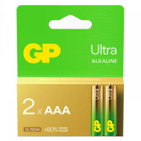 GP 24AU-2U2 G-Tech LR3 Ultra Alkalin AAA İnce Kalem Pil 2li Paket