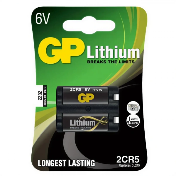 GP 2CR5 6V Lityum Fotoğraf Makinesi Pili Tekli