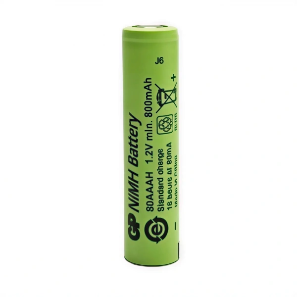 GP 80AAAH 800 mAh NiMH Düz Kafa Endüstriyel AAA Şarjlı İnce Kalem Pil