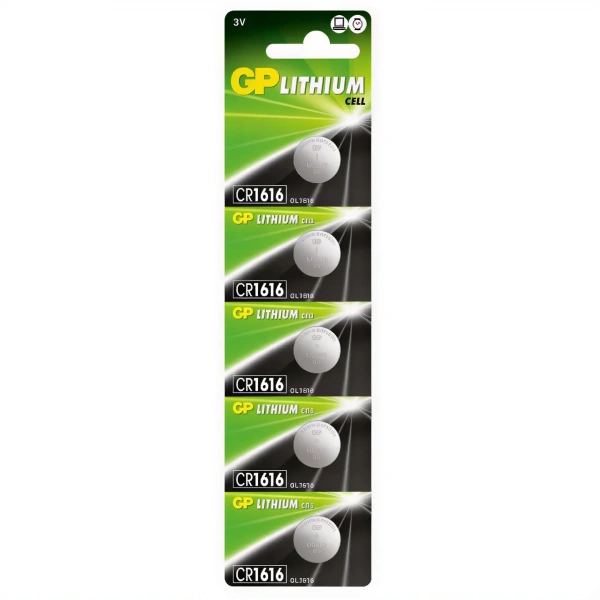 GP CR1616 3V Lityum Düğme Pil 5li Kart