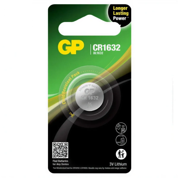 GP CR1632 3V Lityum Düğme Pil Tekli