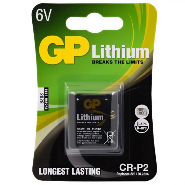 GP CRP2 6V Lityum Fotoğraf Makinesi Pili Tekli