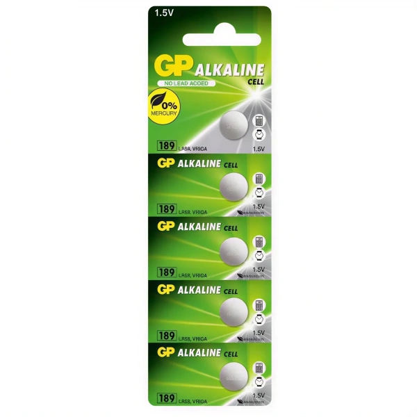 GP GP189 1.5V Alkalin LR54 Düğme Pil 5li Kart