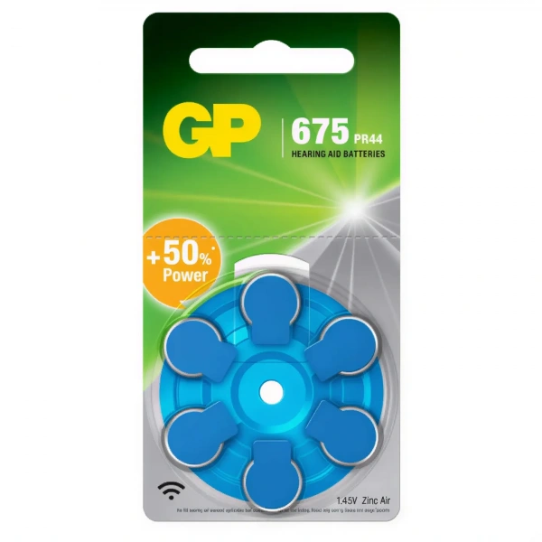 GP ZA675 1.45V İşitme Cihazı Pili 6lı Kart