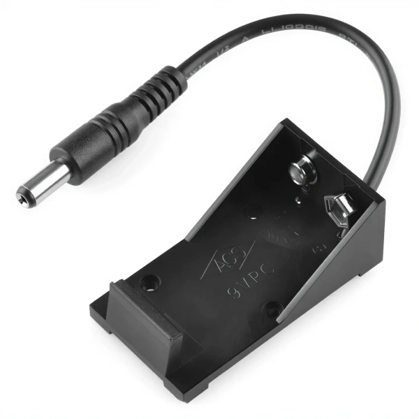 IC-232B 9V 2.1mm Jaklı Pil Yuvası