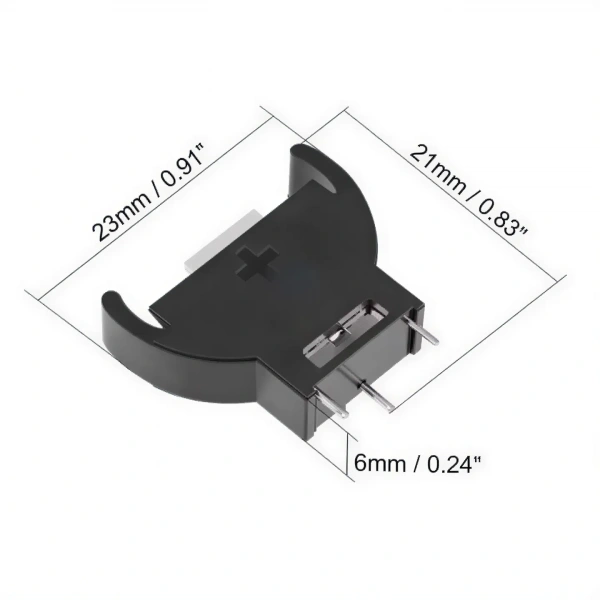 IC-233K-1 CR2032 Dikey Pil Yuvası