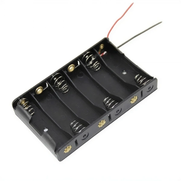 IC-234B 6lı Yan Yana AA Pil Yuvası