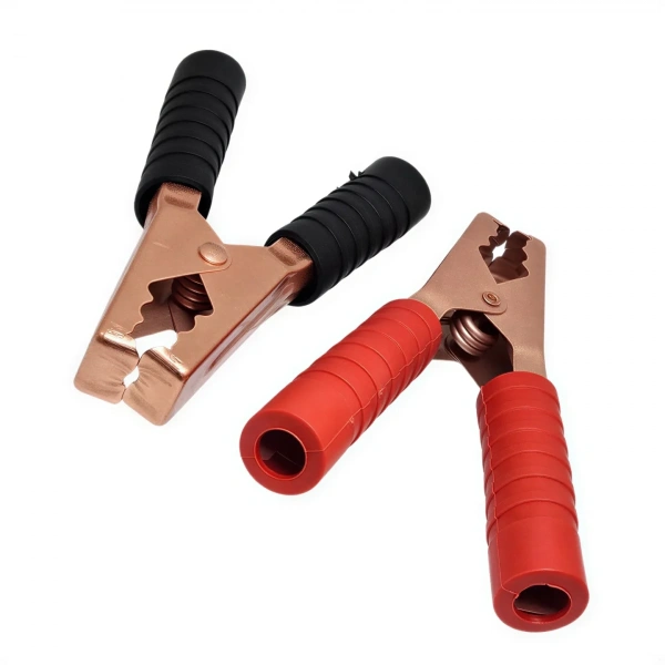 IC-245C 135 mm 300A Akü Maşası Seti - Kırmızı ve Siyah