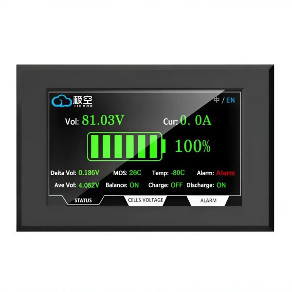 JK Smart BMS 4.3 İnç LCD Dokunmatik Ekran V19 TTL
