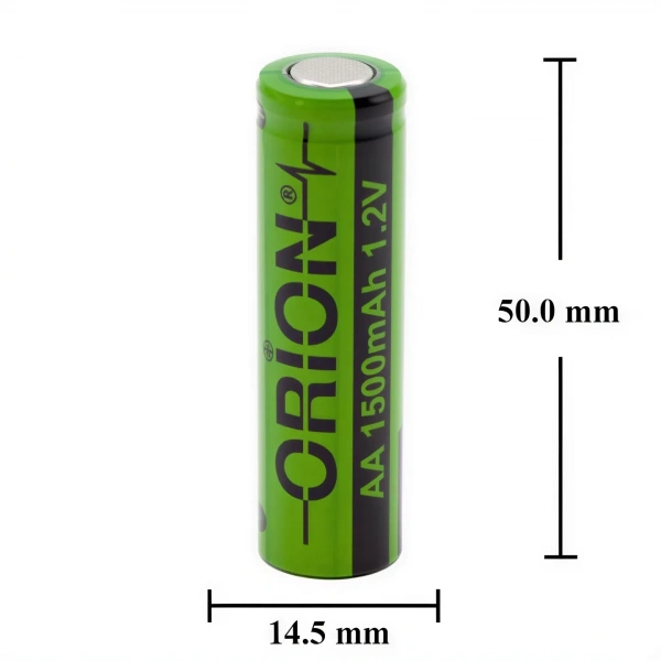 Orion 1.2V Ni-MH AA 1500mAh Düz Kafa Şarj Edilebilir Kalem Pil