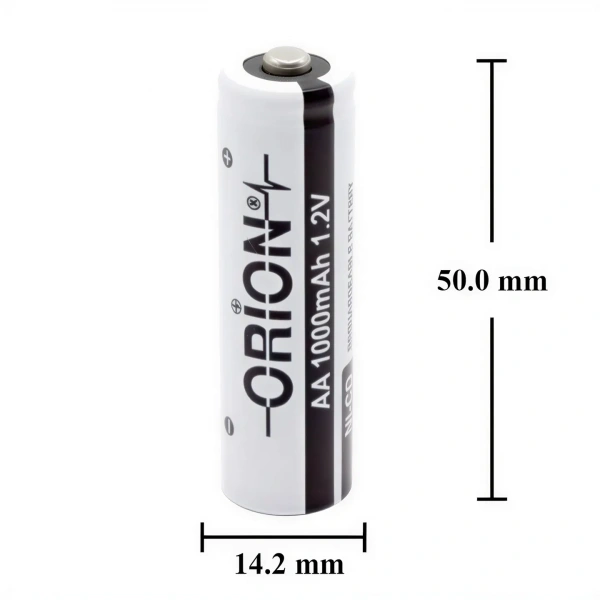 Orion 1.2V Ni-Cd AA 1000mAh 3C Şarj Edilebilir Kalem Pil