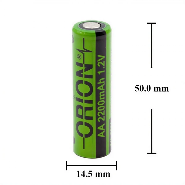 Orion 1.2V Ni-MH AA 2200mAh Düz Kafa Şarj Edilebilir Kalem Pil