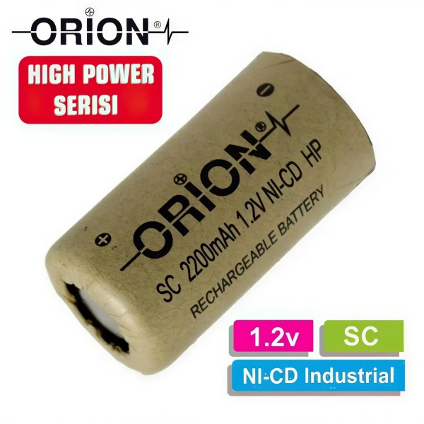 Orion 1.2V Ni-Cd SC 2200mAh 10C Şarj Edilebilir Pil - HP
