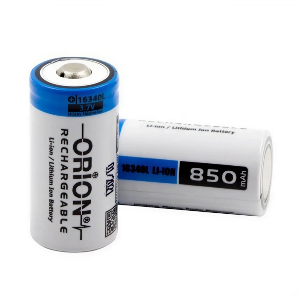Orion 16340 (RCR123A) 3.7V 850mAh 3C Li-ion Şarj Edilebilir Pil