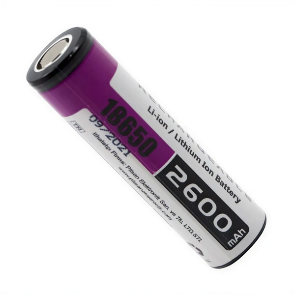 Orion 18650 3.7V 2600mAh 5C Düz Kafa Li-ion Şarj Edilebilir Pil