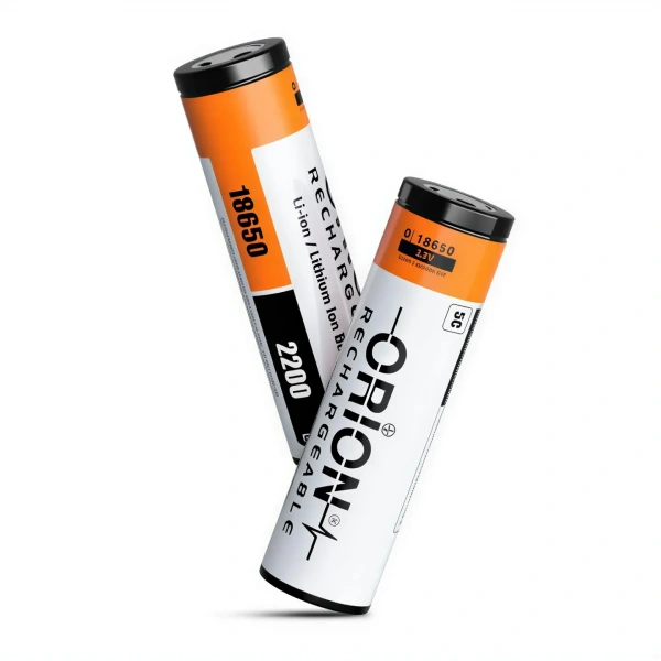 Orion 18650 3.7V 2200mAh 5C Düz Kafa Li-ion Şarj Edilebilir Pil