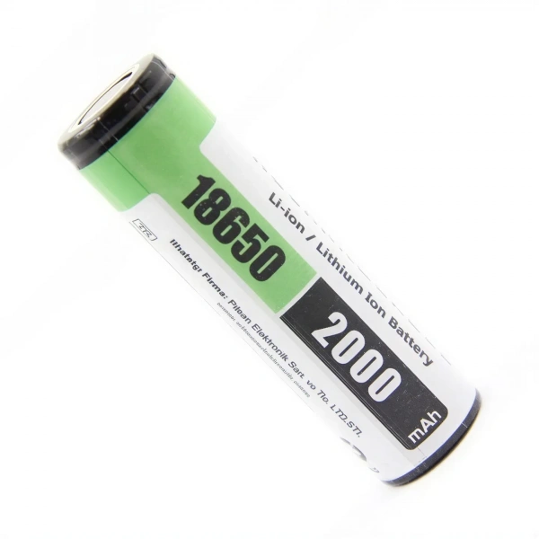 Orion 18650 3.7V 2000mAh 3C Düz Kafa Li-ion Şarj Edilebilir Pil