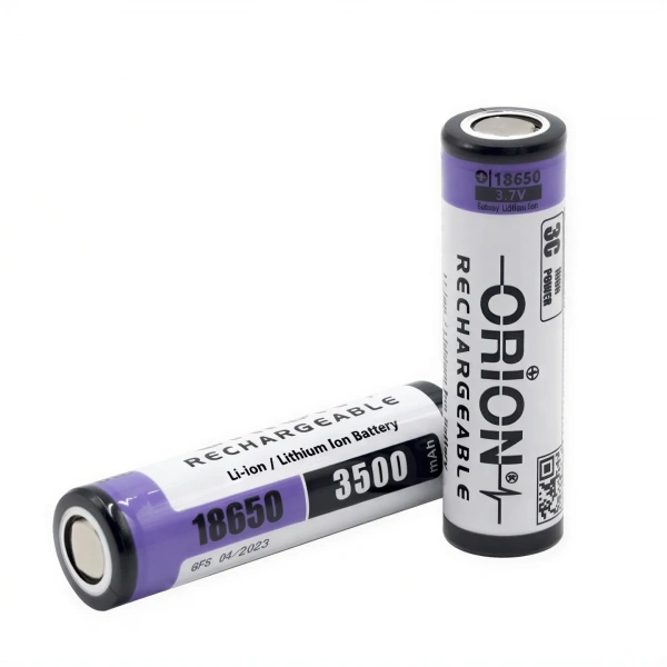 Orion 18650 3.7V 3500mAh 3C Düz Kafa Li-ion Şarj Edilebilir Pil