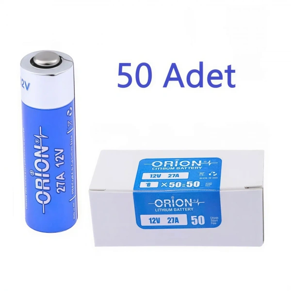 Orion 27A 12V Alkalin Pil - 50li Kutu