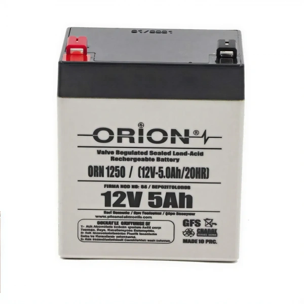 Orion ORN1250 12V 5Ah Bakımsız Kuru Akü