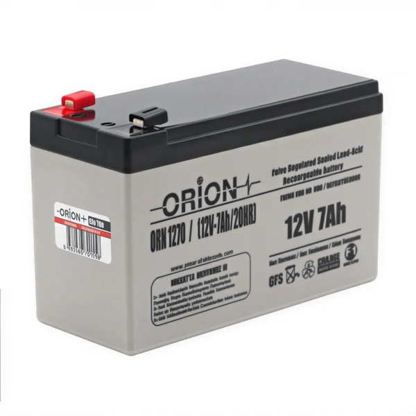 Orion ORN1270 12V 7Ah Bakımsız Kuru Akü