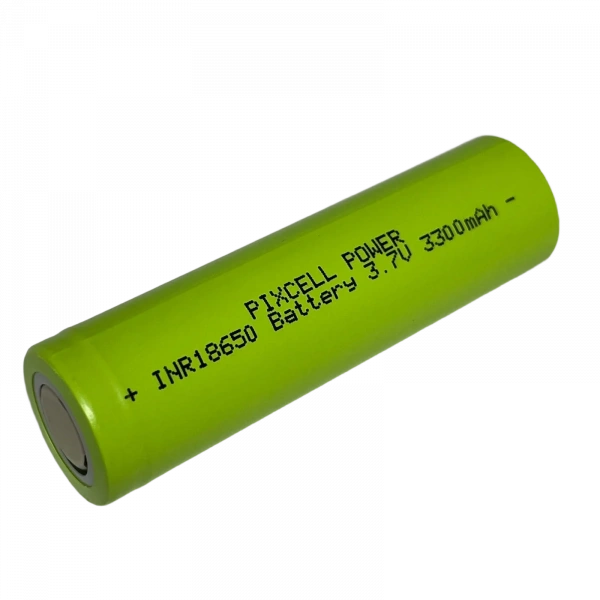 Pixcell Power INR18650 3.7V 3300 mAh Li-ion Düz Kafa Şarjlı Pil
