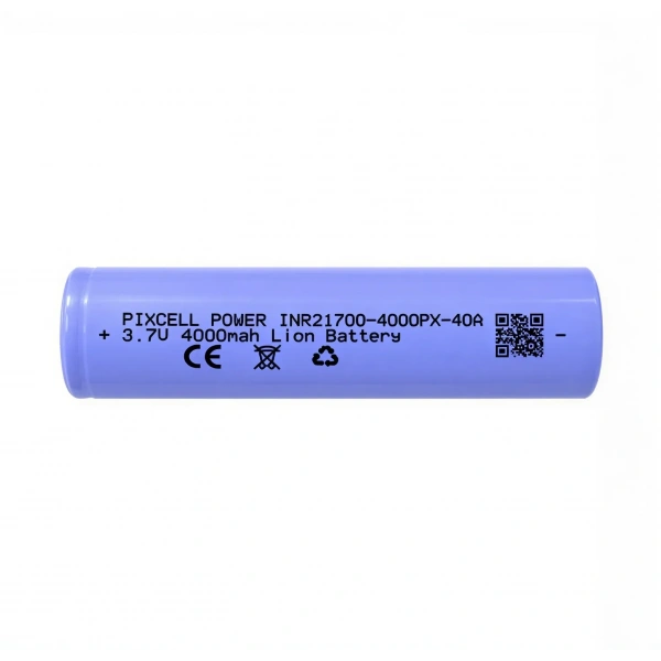 Pixcell Power INR21700-4000PX-40A 3.7V 4000mAh 10C Li-ion Düz Kafa Şarjlı Pil