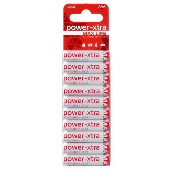 Power-Xtra MaxLife LR03 1.5V Alkalin AAA İnce Kalem Pil - 10lu Paket