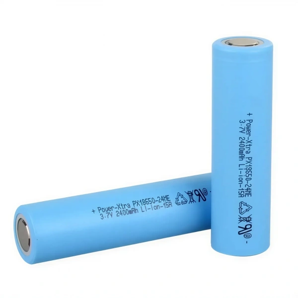 Power-Xtra PX18650-24ME 3.7V 2400 mAh Li-ion Düz Kafa Şarjlı Pil - 15A