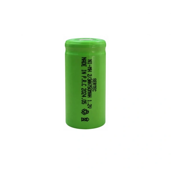 Sertec 2/3 AA 1.2V 750mAh Ni-MH Düz Kafa Şarjlı Pil