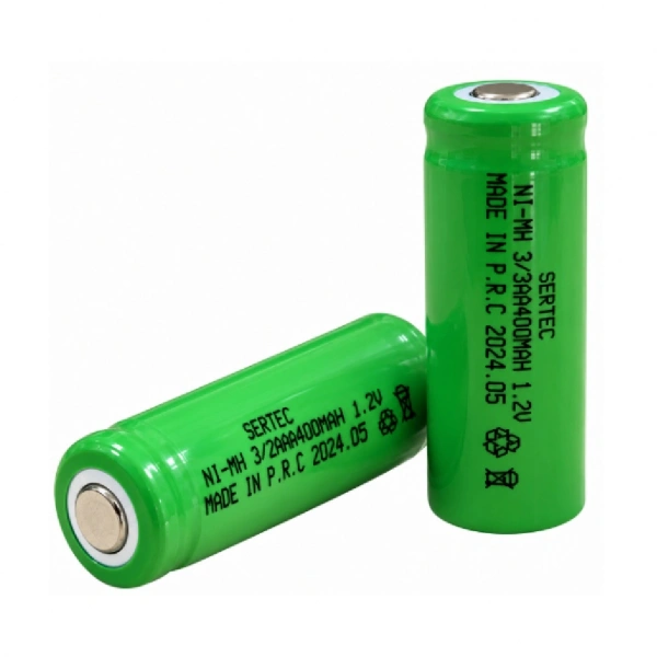 Sertec 2/3 AAA 1.2V 400mAh Ni-MH Düz Kafa Şarjlı Pil