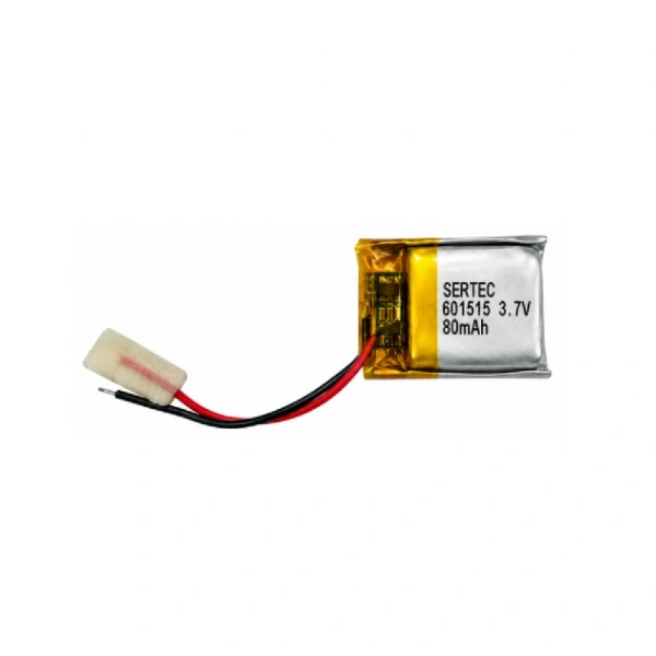Sertec 601515 3.7V 80mAh Devreli Li-Polymer Pil – 1.5A