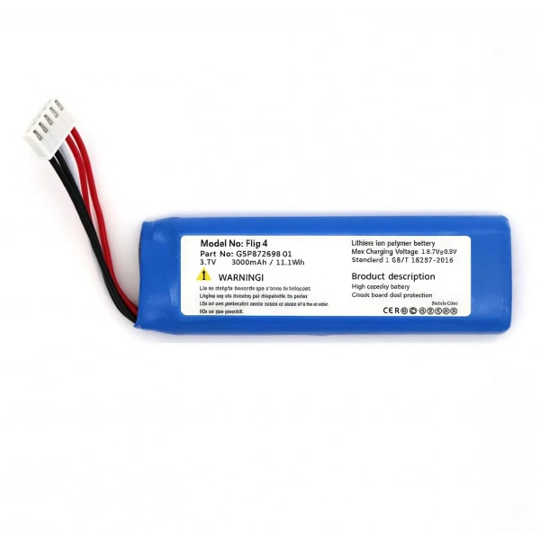 Sertec JBL Flip 4 Uyumlu 3.7V 3000mAh Soketli Şarjlı Batarya