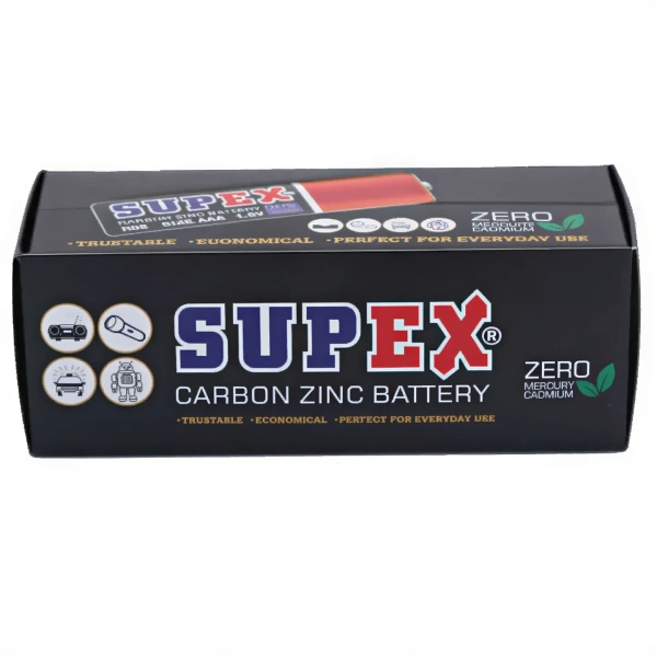 Supex R03 AAA 1.5V Çinko Karbon İnce Kalem Pil 60lı Kutu