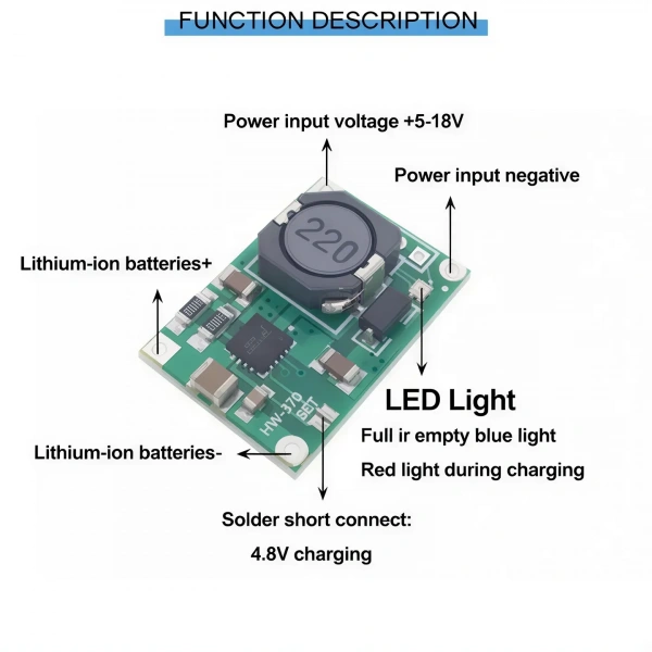 TP5100 1S 4.2V / 2S 8.4V 2A Li-ion Li-Po Pil Şarj Modülü