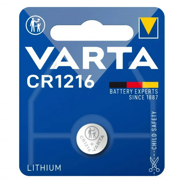 Varta CR1216 3V Lityum Düğme Pil Tekli Kart