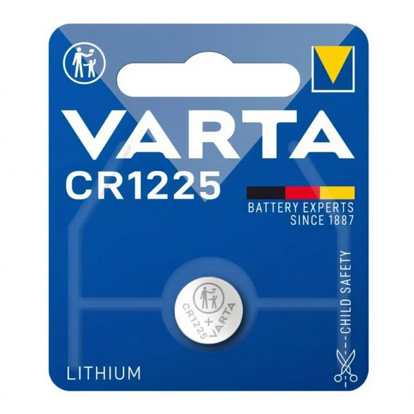 Varta CR1225 3V Lityum Düğme Pil Tekli Kart