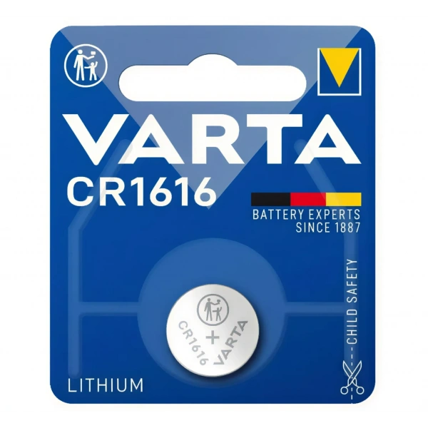 Varta CR1616 3V Lityum Düğme Pil Tekli Kart