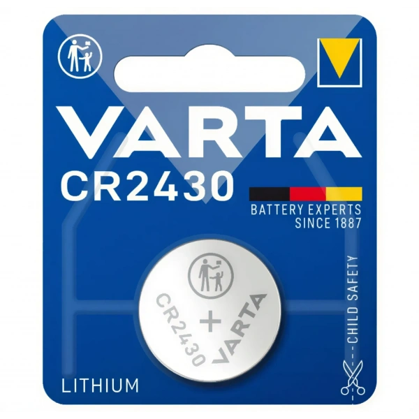 Varta CR2430 3V Lityum Düğme Pil Tekli Kart