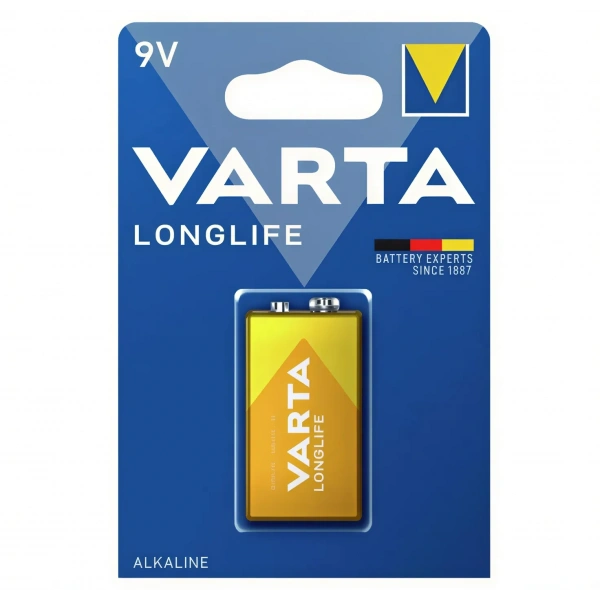 Varta Longlife 9V Alkalin Pil Tekli Paket