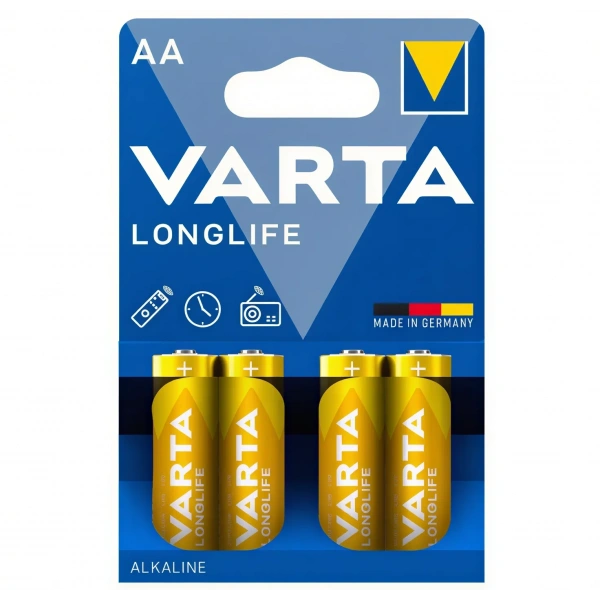 Varta Longlife AA 1.5V Alkalin Kalem Pil 4lü Paket