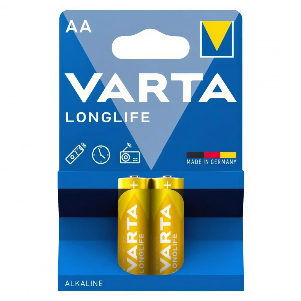 Varta Longlife AA 1.5V Alkalin Kalem Pil 2li Paket
