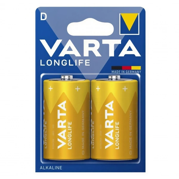Varta Longlife D Büyük Boy 1.5V Alkalin Pil 2li Paket