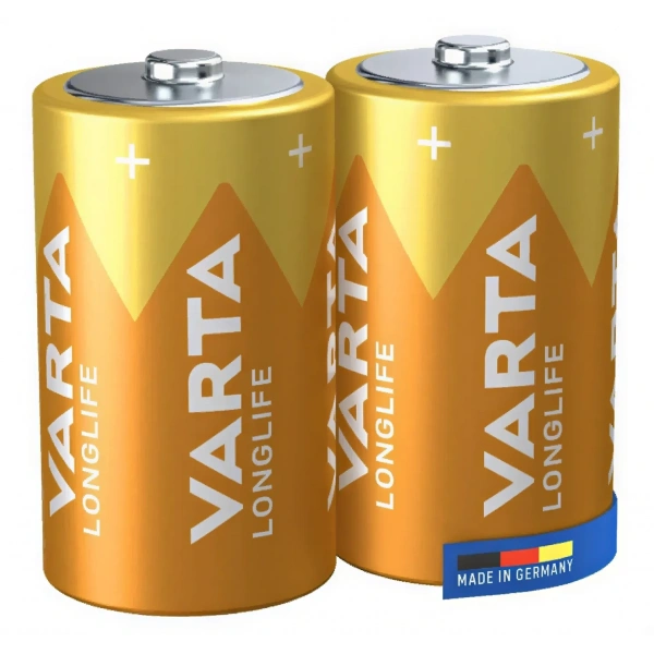Varta Longlife D Büyük Boy 1.5V Alkalin Pil 2li Paket